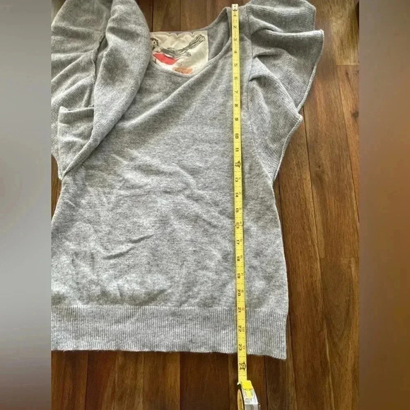 Robin ruffled sleeve wool angora mix shirt - Picture 7 of 7